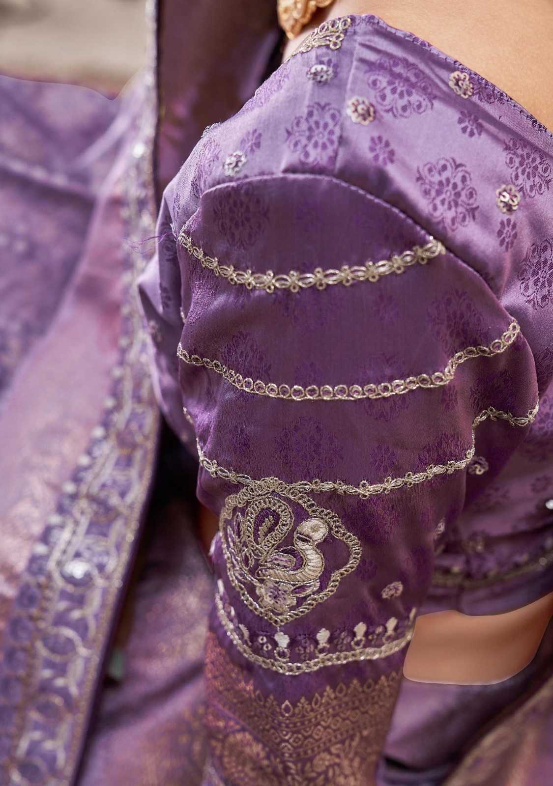 Ynf Satin Silk RIN184 Kala Jamun-Kalaa Sarees Diwali Collections Festive Collections Wholesale Fancy Sarees Embroidered Sarees Satin Sarees Manufacturer- Kapda Export