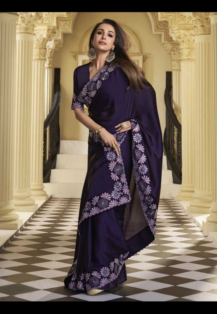 YNF BLOOMING RIN151 5379 SAREES BOLLYWOOD COLLECTIONS WHOLESALE SEQUIN EMBROIDERED LACE BORDER MALAIKA ARORA SAREES MANUFACTURER