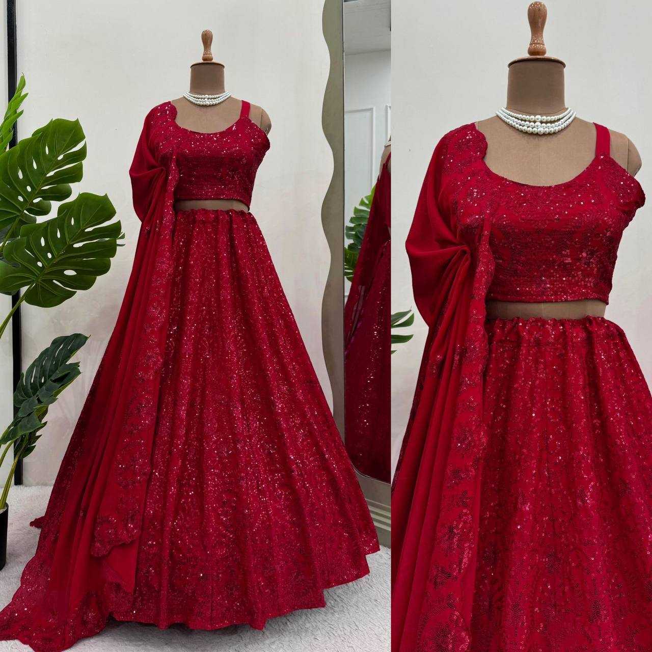 YNF CHINON SILK RIN162 288 LEHENGAS WHOLESALE DESIGNER FANCY SILK WEDDIGNG LEHENGAS MANUFACTURER 