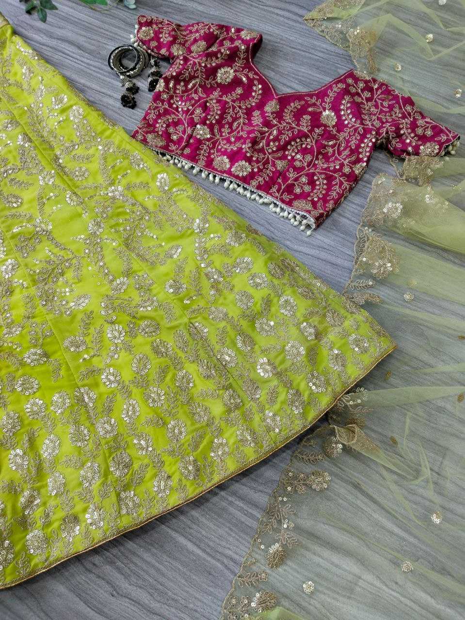 YNF GEORGETTE RIN121 987 LEHENGAS WHOLESALE TRADITIONAL FANCY EMBROIDERED LEHENGAS MANUFACTURER