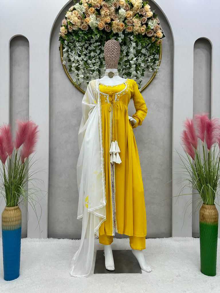 YNF GEORGETTE  RIN169 - 5584 SUIT WHOLESALE ALIA CUT,ANARKALI,GEORGETTE SUIT MANUFACTURER