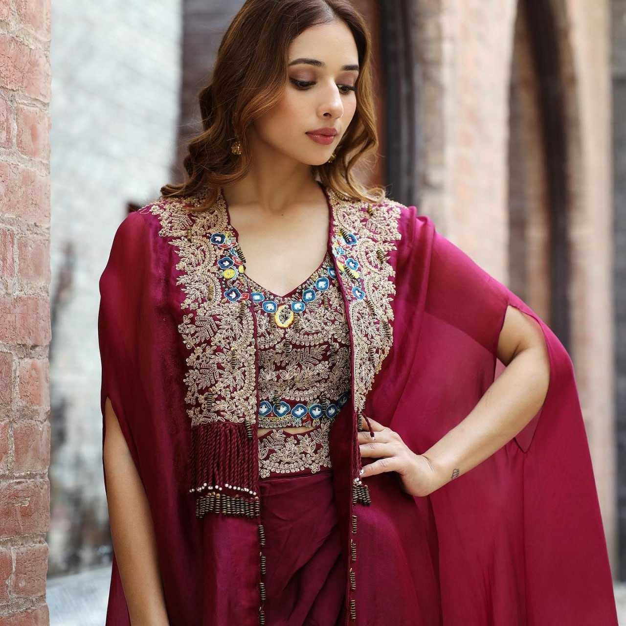 YNF ORGANZA SILK RIN133 1358 SUITS & DRESSES WHOLESALE INDO WESTERN LADIES SILK PARTY WEAR WEDDING DHOTI SALWAR SUITS MANUFACTURER