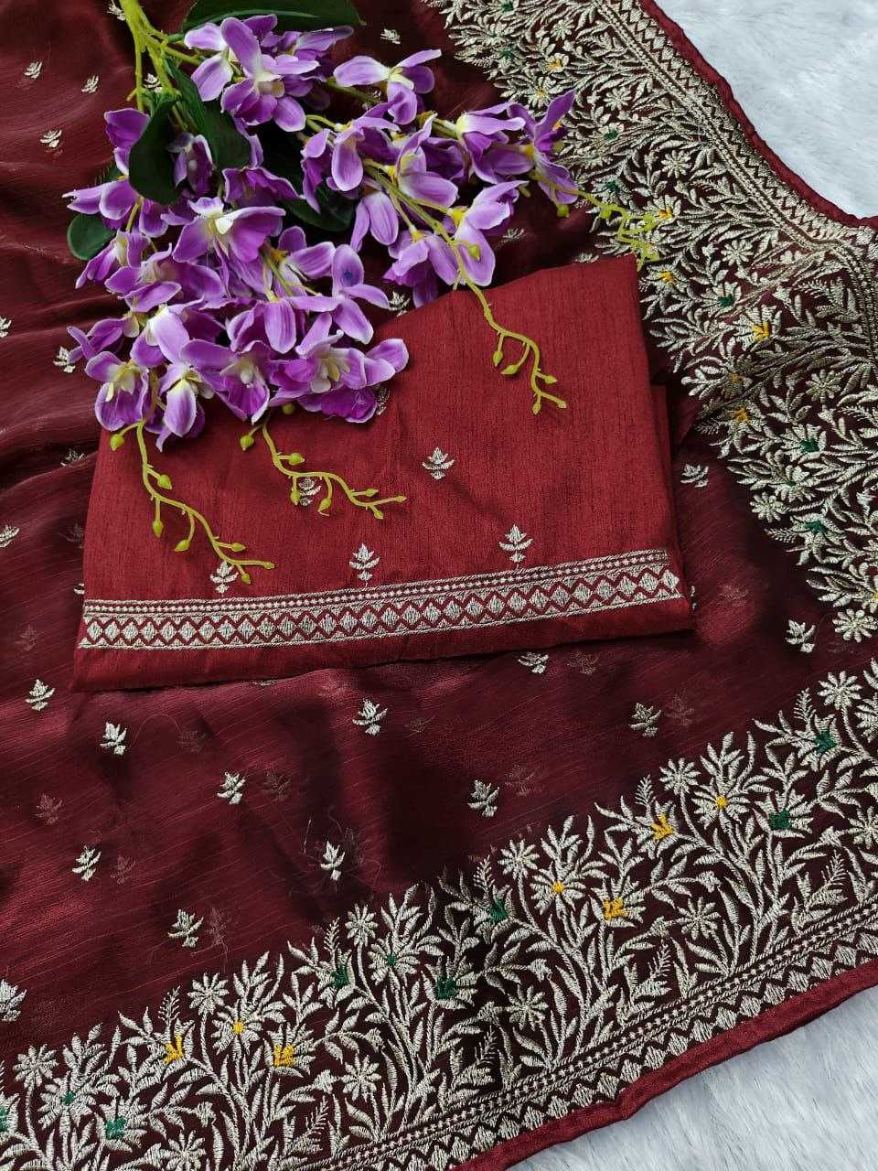 YNF BURBERRY SILK KESH189 Aadhya SAREES WHOLESALE PARTY WEAR WORK EMBROIDERED SILK ZARI DIWALI COLLECTIONS SAREES MANUFACTURER