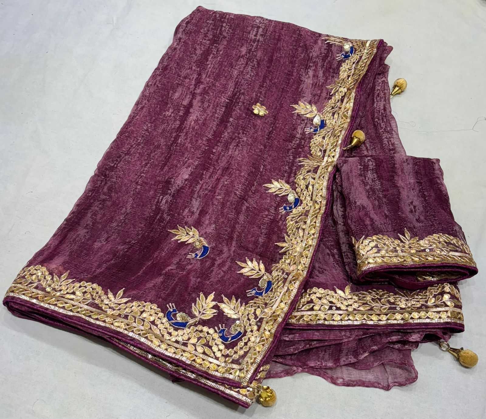 YNF CHIFFON RIN152 NSD59 SAREES WHOLESALE CHIFFON GOTA PATTI WORK LACE BRODER TRADITIONAL SAREES MANUFACTURER