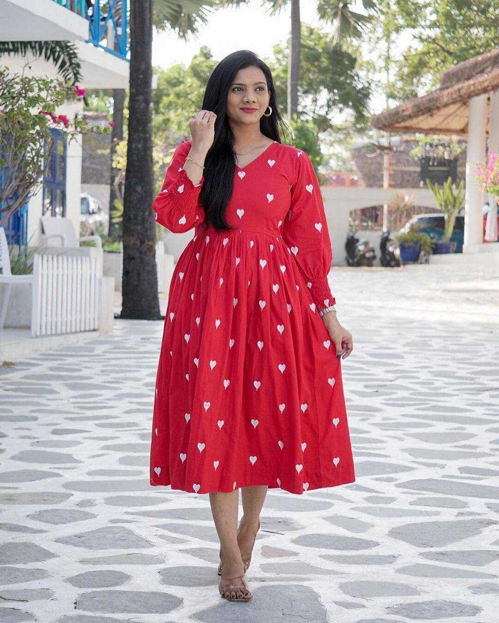 YNF COTTON KESH211 LDY05 KURTIS WHOLESALE GEORGETTE EMBROIDERED RED SHORT PARTY WEAR FANCY KURTIS MANUFACTURER