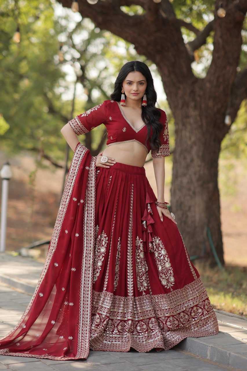 YNF FAUX BLOOMING KESH132 7114 LEHENGAS WHOLESALE TRADITIONAL EMBROIDERED LEHENGAS  MANUFACTURER