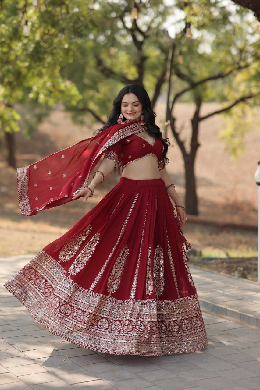 YNF FAUX BLOOMING KESH132 7114 LEHENGAS WHOLESALE TRADITIONAL EMBROIDERED LEHENGAS  MANUFACTURER