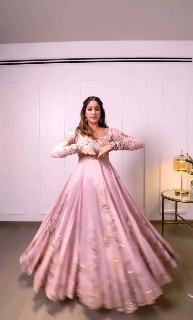 YNF FAUX GEORGETTE KESH120 196 GOWNS WHOLESALE FANCY EMBROIDERED ANARKALI GEORGETTE BOLLYWOOD STYLE GOWNS MANUFACTURER