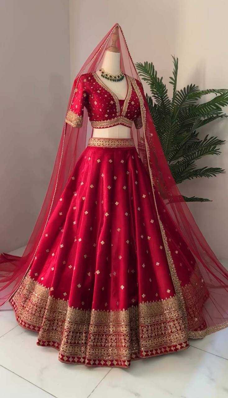 YNF FAUX GEORGETTE KESH125 3065 LEHENGAS WHOLESALE DESIGNER WEDDING EMBROIDERED LEHENGAS MANUFACTURER