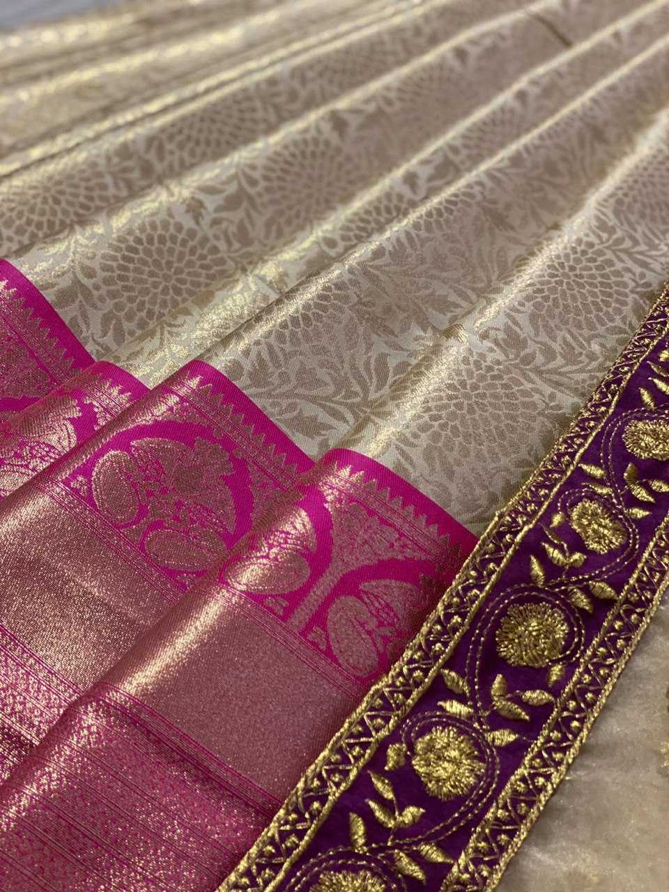 YNF KANJIVARAM SILK KESH162 VRT20 LEHENGAS WHOLESALE LEHENGA SAREES SILK ZARI WORK GOLDEN LEHENGAS MANUFACTURER