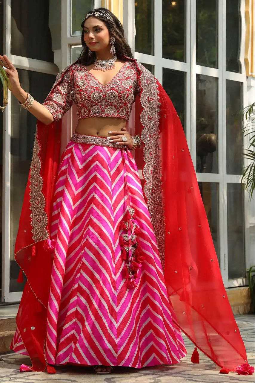 YNF PURE MASLIN SILK KESH176 90 LEHENGAS WHOLESALE SILK PRINTED EMBROIDERED LEHENGA WITH DUPATTA LEHENGA WITH BLOUSE PINK LEHENGAS MANUFACTURER