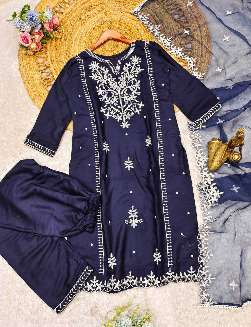 YNF RAYON KESH211 LDY88 SUITS & DRESSES WHOLESALE PARTY WEAR EMBROIDERED LONG KURTIS BLUE SALWAR SUITS MANUFACTURER