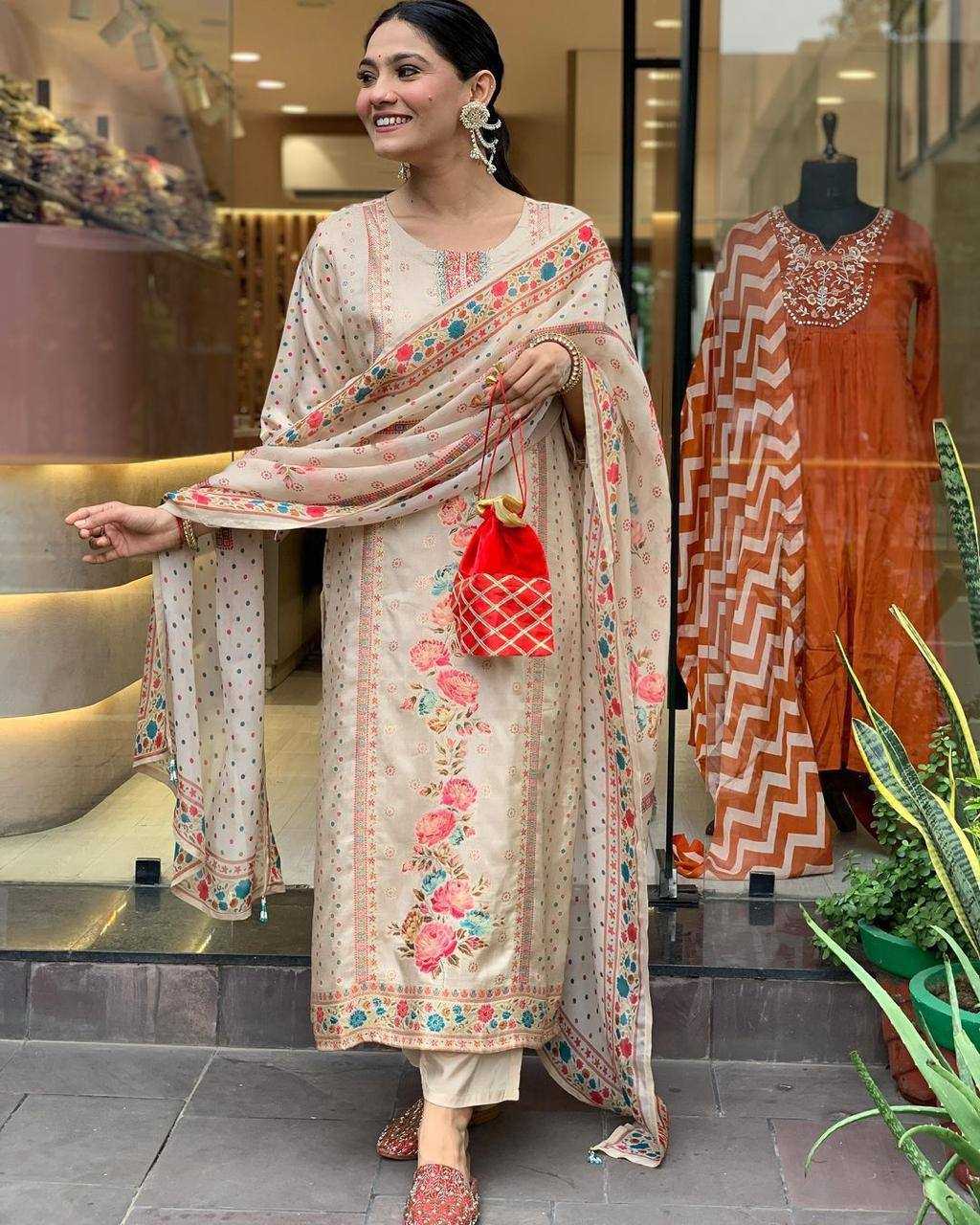 YNF SATIN KESH211 LDY93 SUITS & DRESSES WHOLESALE LADIES PRINTED EMBROIDERY STRAIGHT CUT LONG KURTI SUITS MANUFACTURER