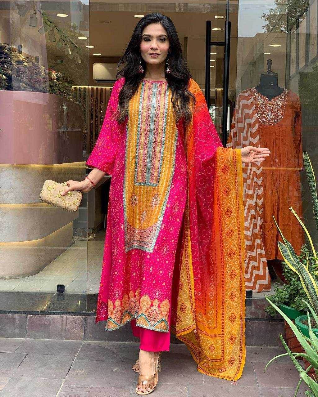 YNF SATIN KESH211 LDY94 SUITS & DRESSES WHOLESALE PRINTED EMBROIDERED LONG KURTIS STRAIGHT CUT PINK SALWAR SUITS MANUFACTURER