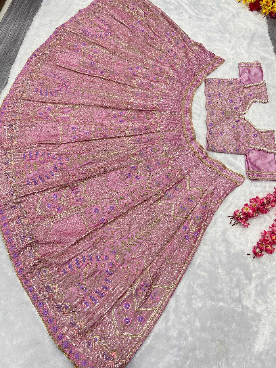 YNF SILK RIN121 998 LEHENGAS WHOLESALE WEDDING EMBROIDERED SILK DESIGNER LEHENGAS MANUFACTURER