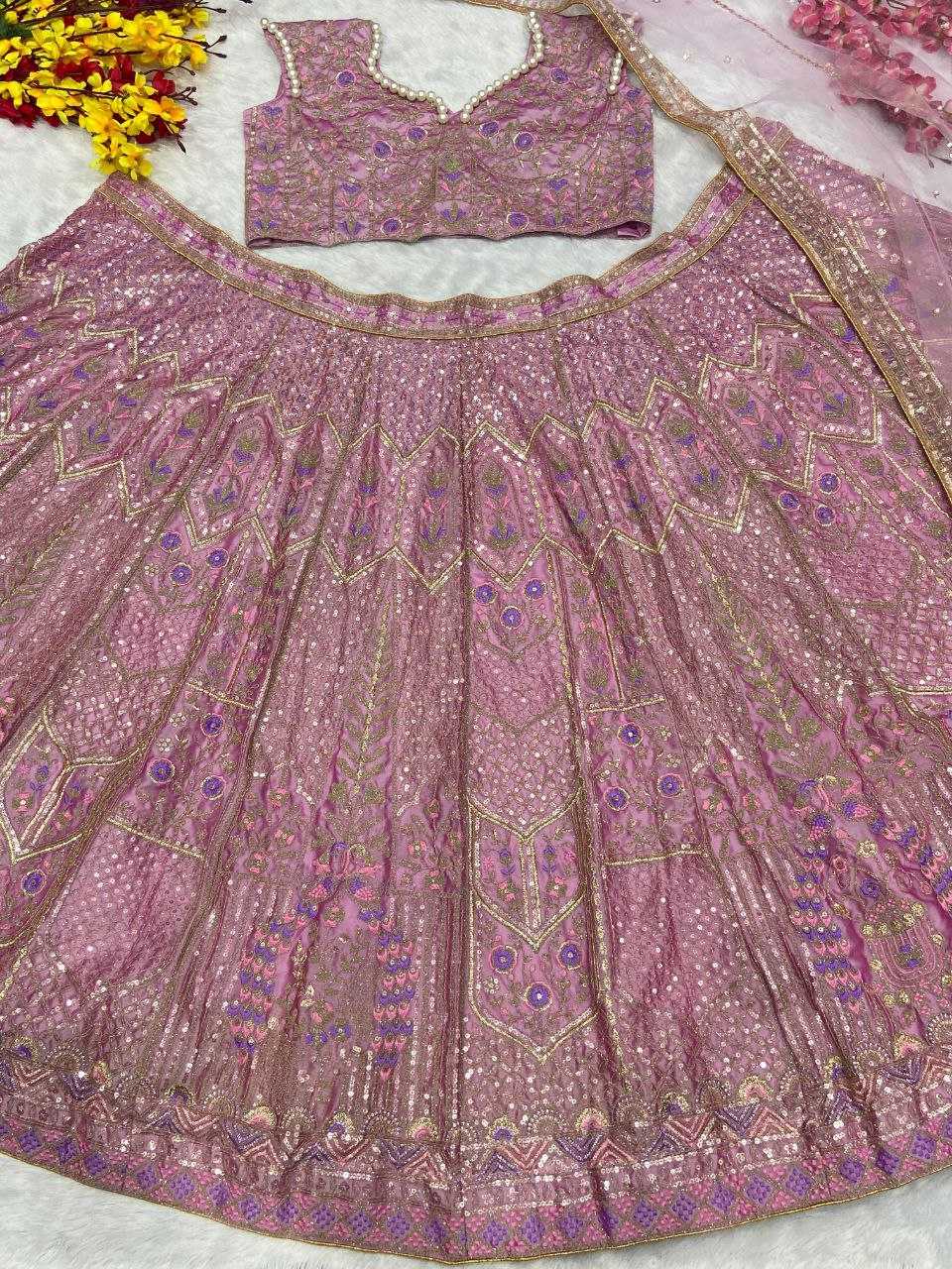 YNF SILK RIN121 998 LEHENGAS WHOLESALE WEDDING EMBROIDERED SILK DESIGNER LEHENGAS MANUFACTURER