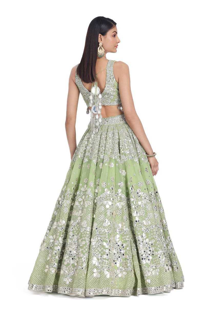 YNF FAUX GEORGETTE RIN121 1001 LEHENGAS WHOLESALE DESIGENR BRIDAL WEDDING GEORGETTE PECEPTION LEHENGAS MANUFACTURER- Kapda Export