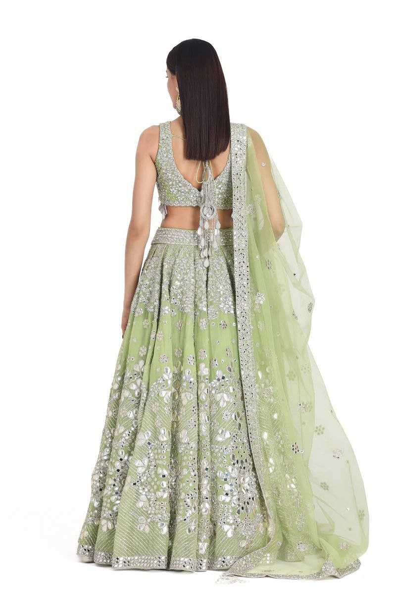 YNF FAUX GEORGETTE RIN121 1001 LEHENGAS WHOLESALE DESIGENR BRIDAL WEDDING GEORGETTE PECEPTION LEHENGAS MANUFACTURER- Kapda Export