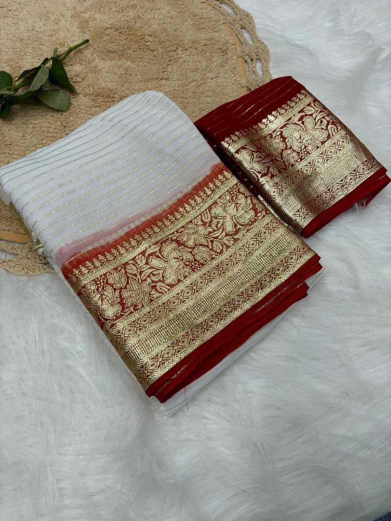 YNF GEORGETTE KESH202 AKS26 SAREES WHOLESALE GEORGETTE LADIES VISCOSE DURGA POOJA SAREEES MANUFACTURER