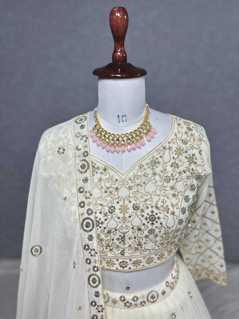 YNF GEORGETTE KESH228 551 LEHENGAS WHOLESALE DESIGENR GEORGETTE WEDDING EMBROIDERED WEDDING OUTFITS LEHENGAS MANUFACTURER- Kapda Export