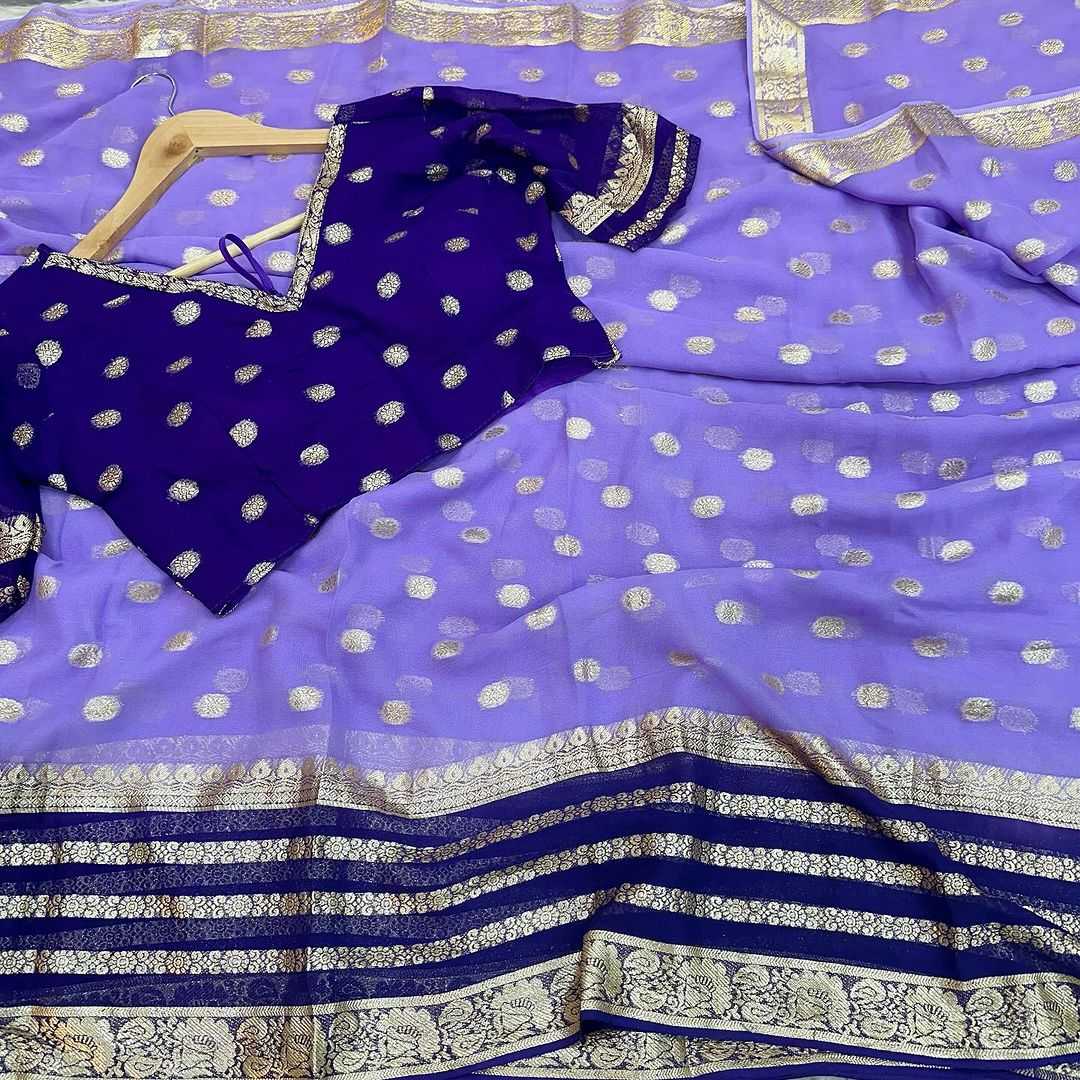 YNF GEORGETTE  RIN104 APE90 SAREES WHOLESALE GEORGETTE LADIES VISCOSE SAREES WITH BLOUSE PURPLE SAREES MANUFACTURER