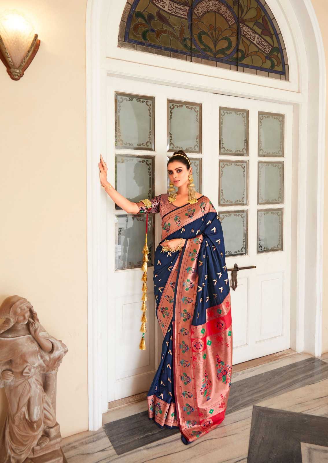 YNF HEAVY SILK RAJPATH KESH235 RajYog CLOTHING BRANDS WHOLESALE SAREES MANUFACTURER- Kapda Export