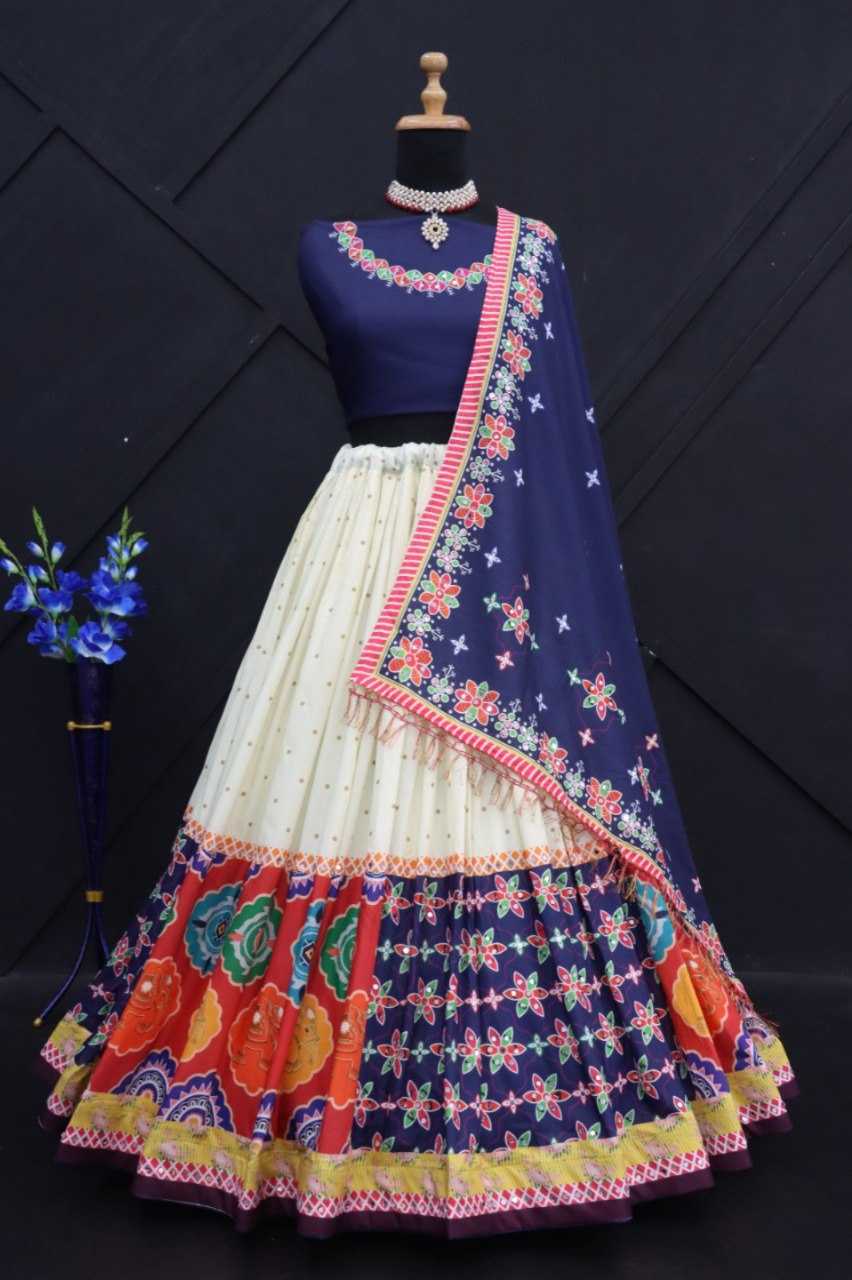 YNF MUSLIN COTTON KESH216 235 LEHENGAS WHOLESALE TRADITIONAL LEHENGA WITH DUPATTA LEHENGA WITH BLOUSE BLUE LEHENGAS MANUFACTURER  