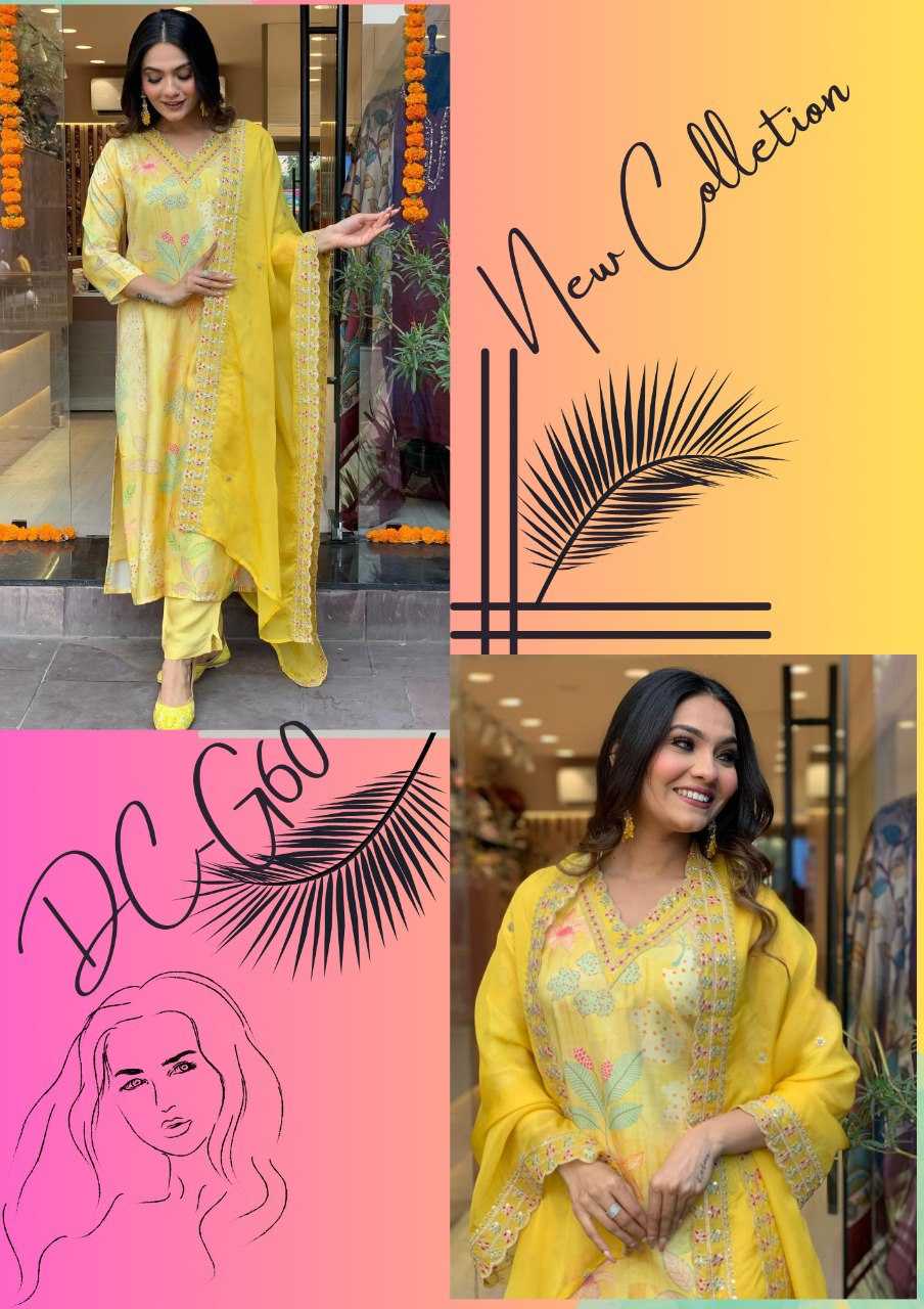 YNF MUSLIN KESH164 G60 SUITS & DRESSES WHOLESALE PRINTED LONG KURTI YELLOW SALWAR EMBROIDRY SUITS MANUFACTURE- Kapda Export