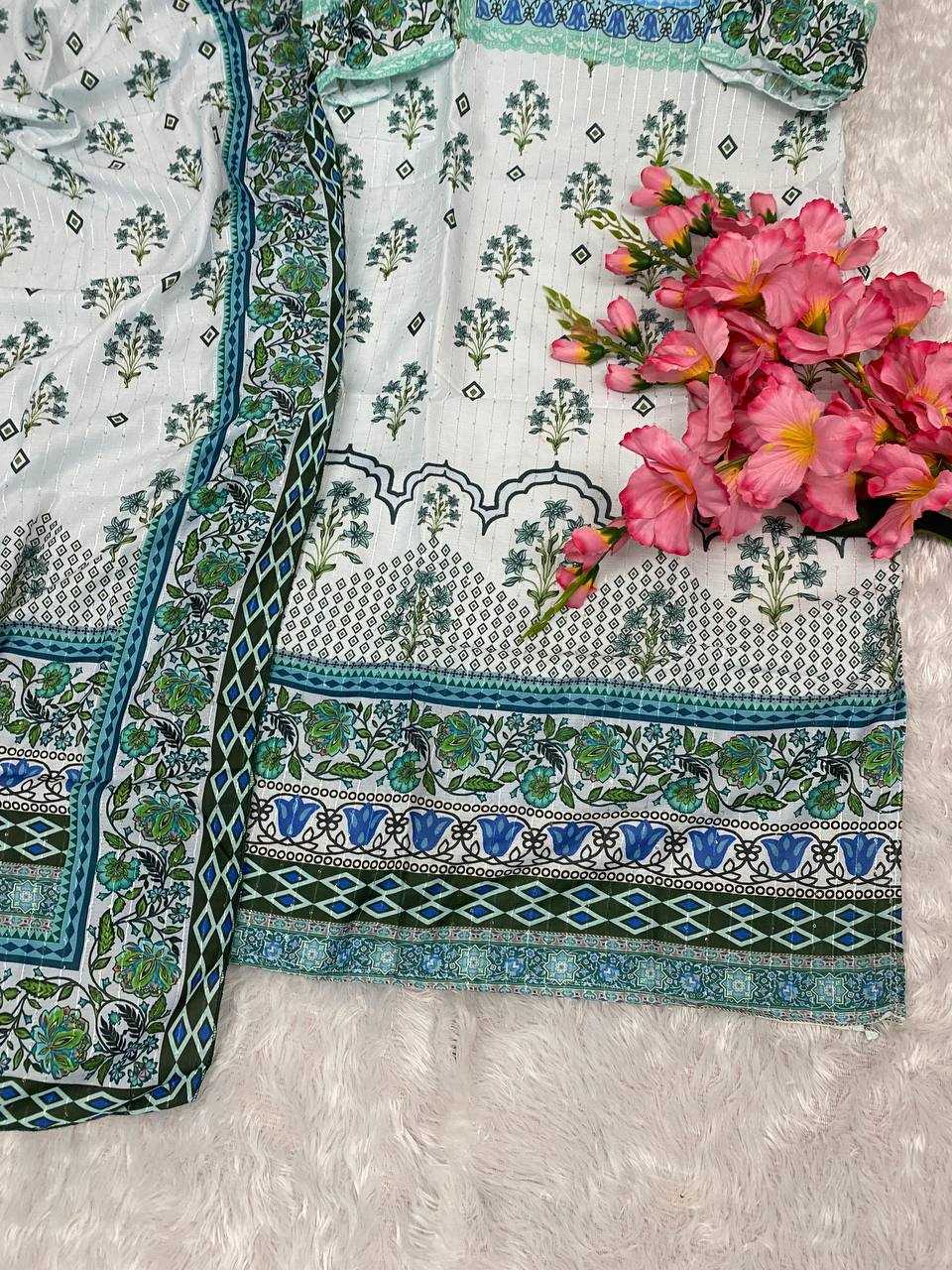 YNF MUSLIN KESH164 G63 SUITS & DRESSES WHOLESALE PRINTED LONG KURTI WHITE SALWAR SUITS MANUFACTURE- Kapda Export