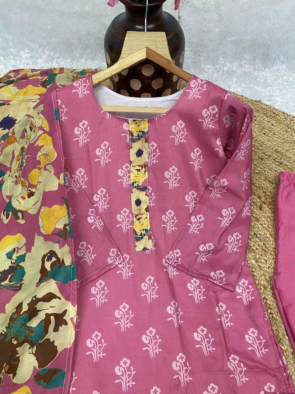 YNF MUSLIN KESH164 G68 SUITS & DRESSES WHOLESALE PRINTED LADIES LONG KURTI PINK SALWAR SUITS MANUFACTURE- Kapda Export