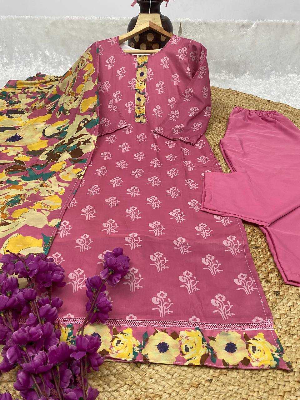 YNF MUSLIN KESH164 G68 SUITS & DRESSES WHOLESALE PRINTED LADIES LONG KURTI PINK SALWAR SUITS MANUFACTURE- Kapda Export