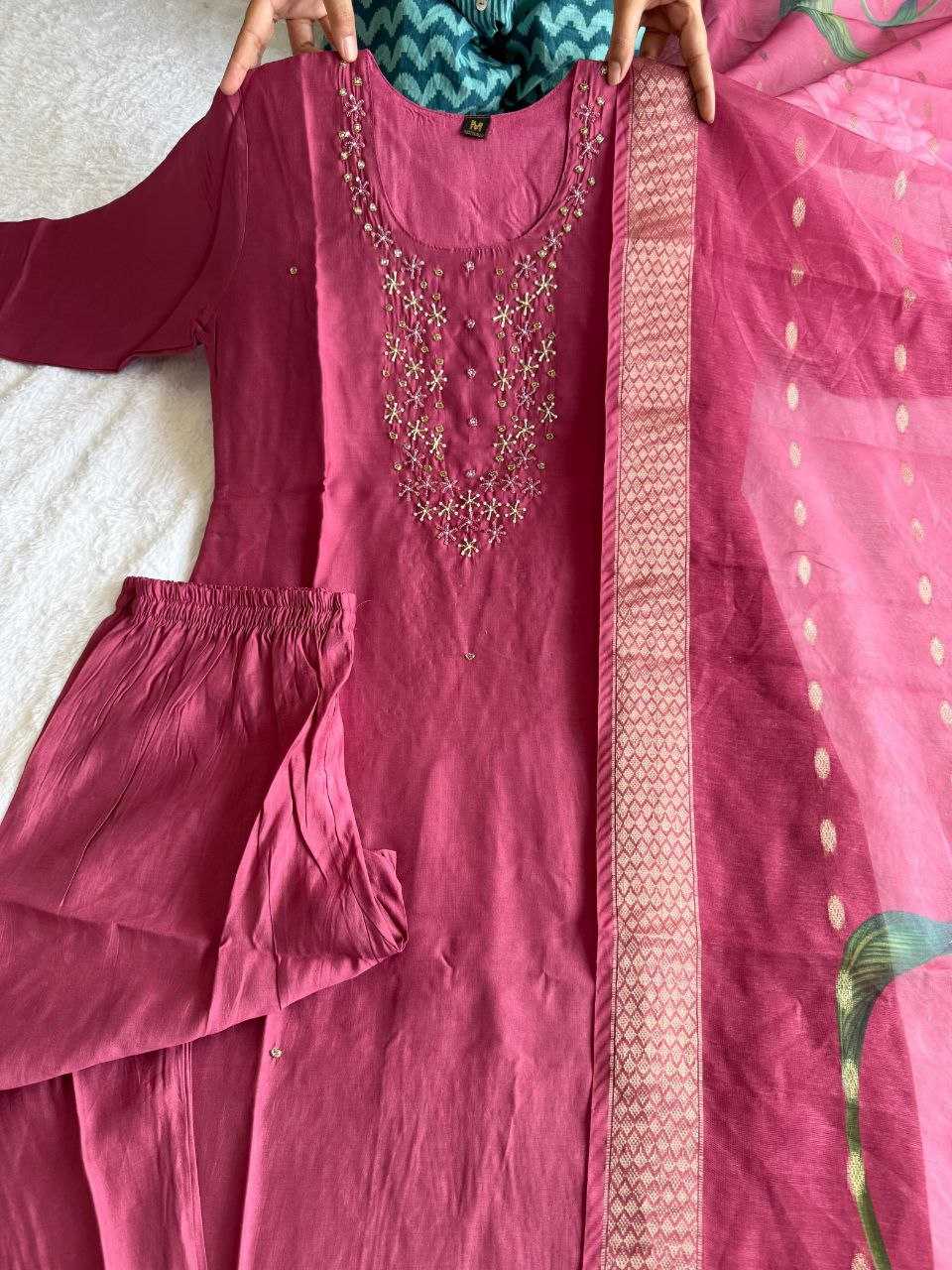 YNF PREMIUM ROMAN SILK KESH137 356 SUITS & DRESSES WHOLESALE LADIES SILK LONG KURTI PINK SALWAR SUITS MANUFACTURER