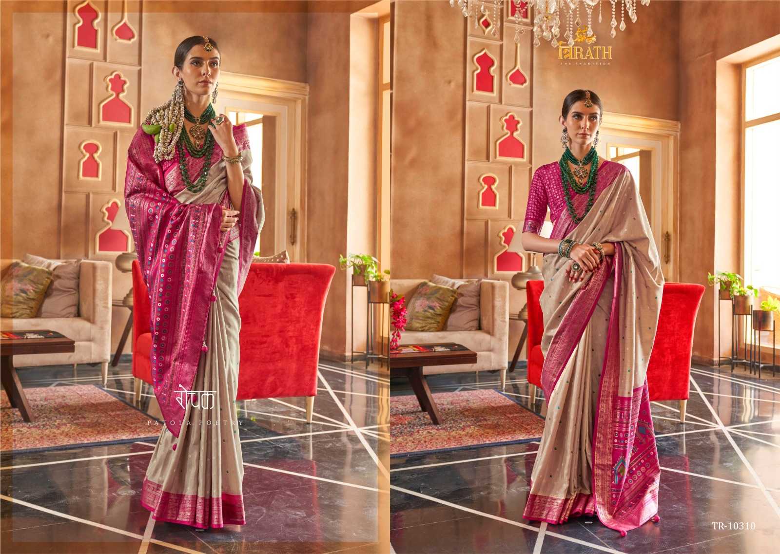 YNF PURE SILK TRIRATH KESH235 HAAT PATOLA CLOTHING BRANDS WHOLESALE SAREES MANUFACTURER  - Kapda Export