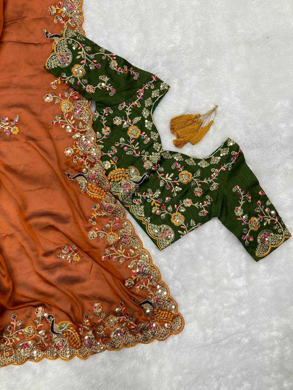 YNF RANGOLI SILK RIN188 Morla SAREES WHOLESALE DESIGNER SILK EMBROIDERED SILK SAREES MANUFACTURER