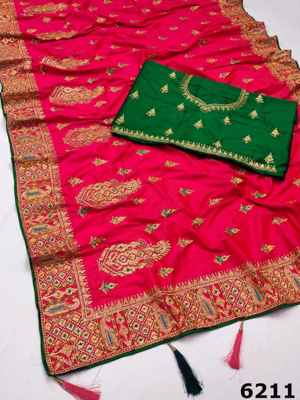 YNF SOFT SILK KESH114 6211 SILK SAREES WHOLESALE DESIGNER SILK SOFT SILK EMBROIDERED SILK SAREES MANUFACTURER- Kapda Export