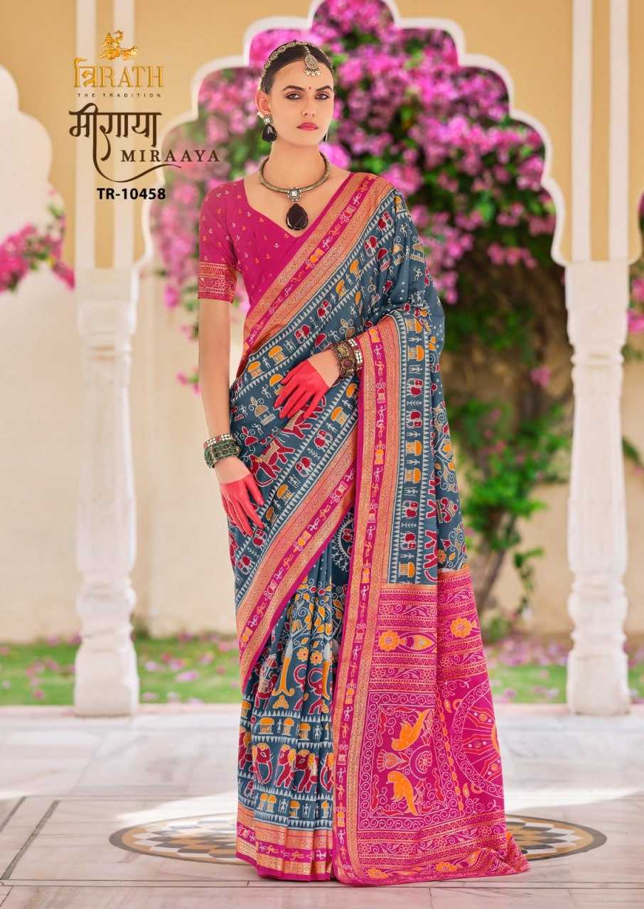 YNF SOFT SILK TRIRATH KESH235 MIRAAYA CLOTHING BRANDS WHOLESALE SAREES MANUFACTURER- Kapda Export