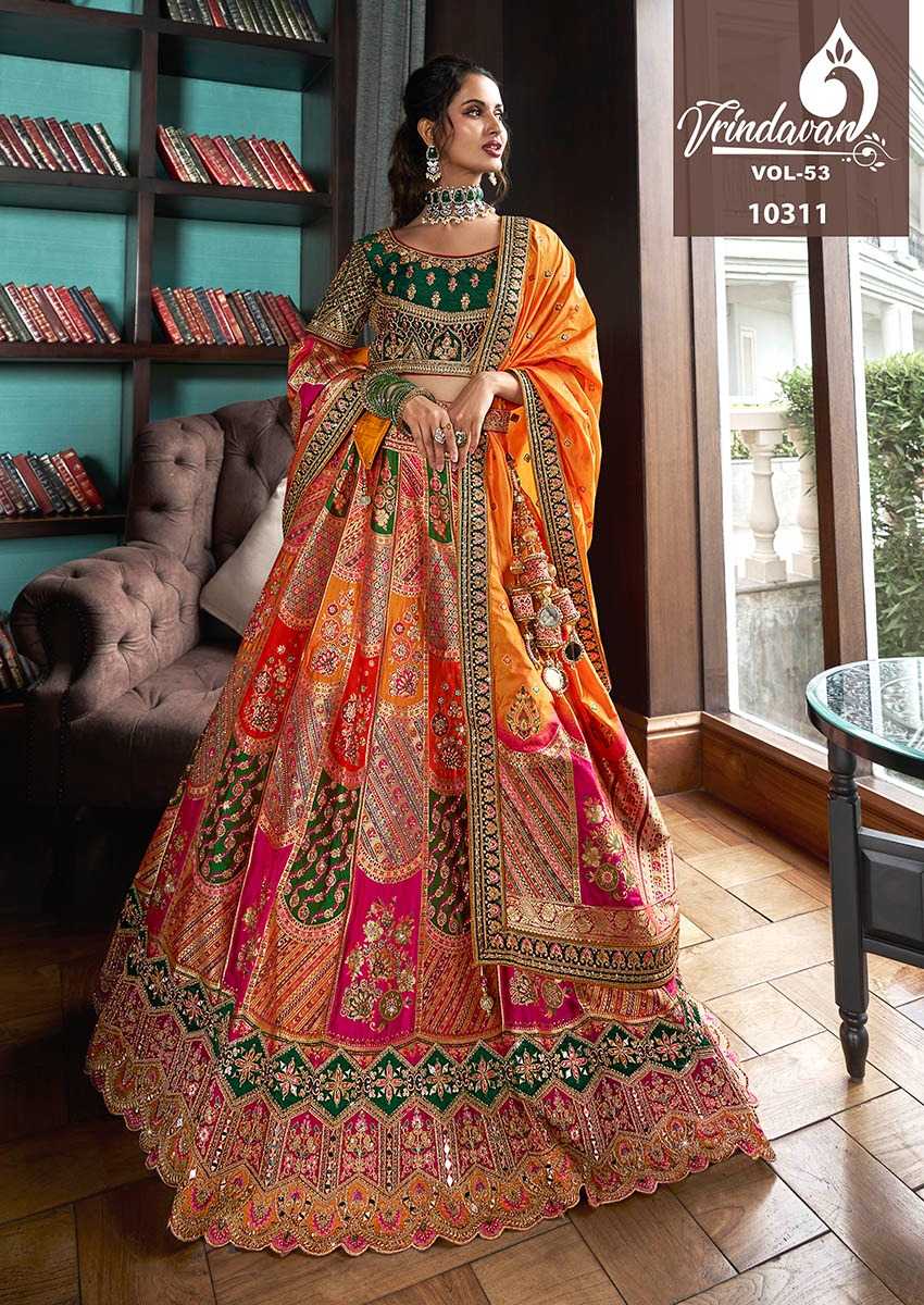 YNF SOFT SILK VRINDAVAR KESH235 VOL 53 CLOTHING BRANDS WHOLESALE LEHENGA MANUFACTURER- Kapda Export