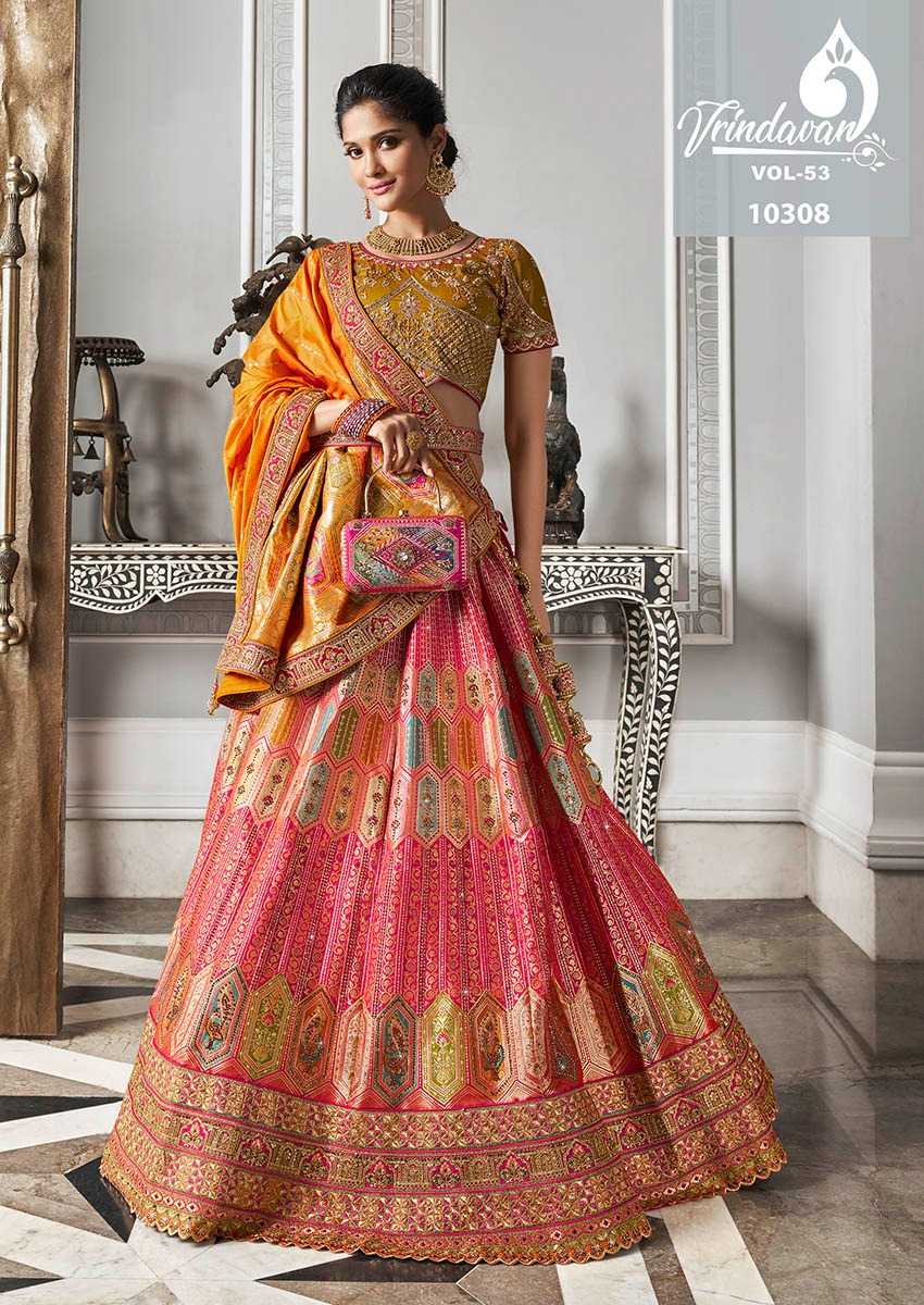 YNF SOFT SILK VRINDAVAR KESH235 VOL 53 CLOTHING BRANDS WHOLESALE LEHENGA MANUFACTURER- Kapda Export