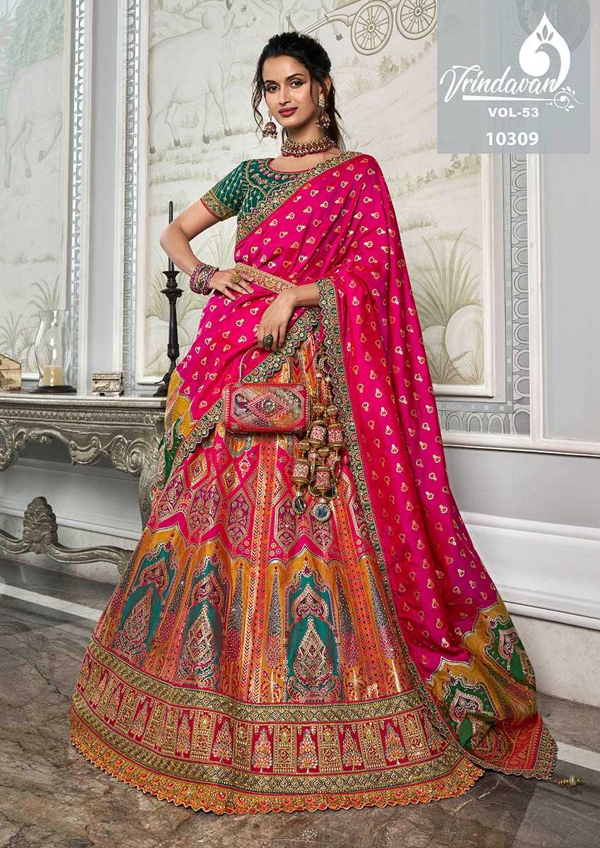 YNF SOFT SILK VRINDAVAR KESH235 VOL 53 CLOTHING BRANDS WHOLESALE LEHENGA MANUFACTURER- Kapda Export