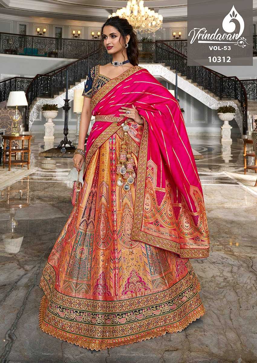 YNF SOFT SILK VRINDAVAR KESH235 VOL 53 CLOTHING BRANDS WHOLESALE LEHENGA MANUFACTURER- Kapda Export