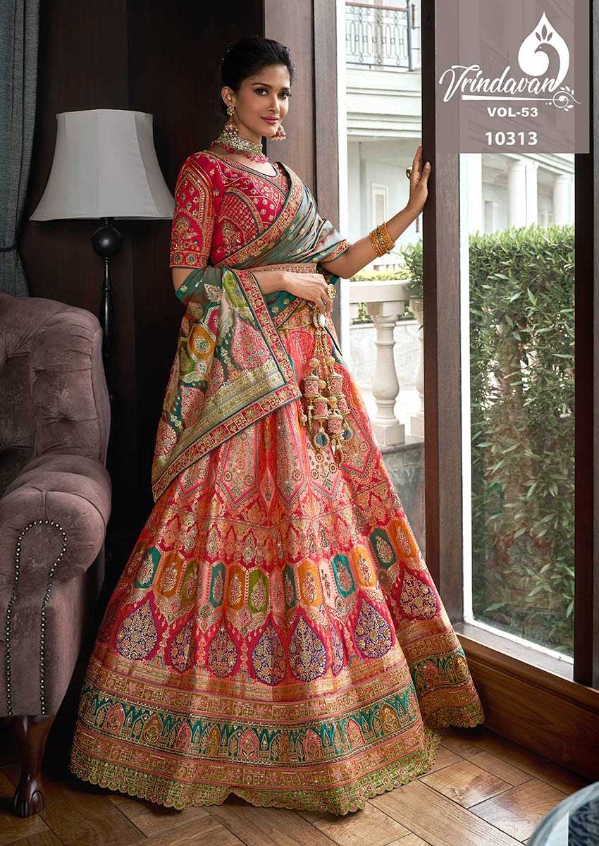 YNF SOFT SILK VRINDAVAR KESH235 VOL 53 CLOTHING BRANDS WHOLESALE LEHENGA MANUFACTURER- Kapda Export