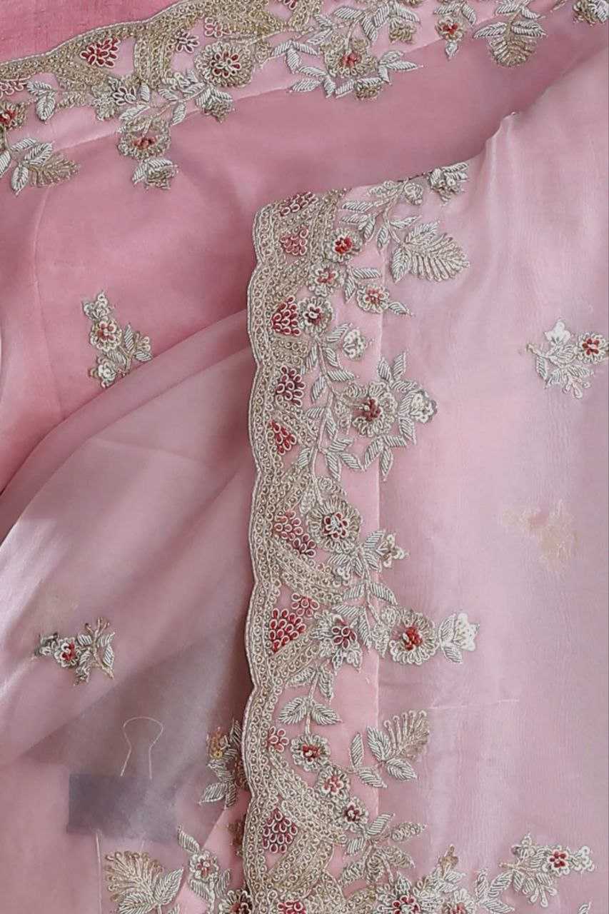 YNF TABBY SILK KESH188 9163 SAREES WHOLESALE SEQUENCE EMBROIDERED CUTWORK SILK PINK SAREES MANUFACTURER