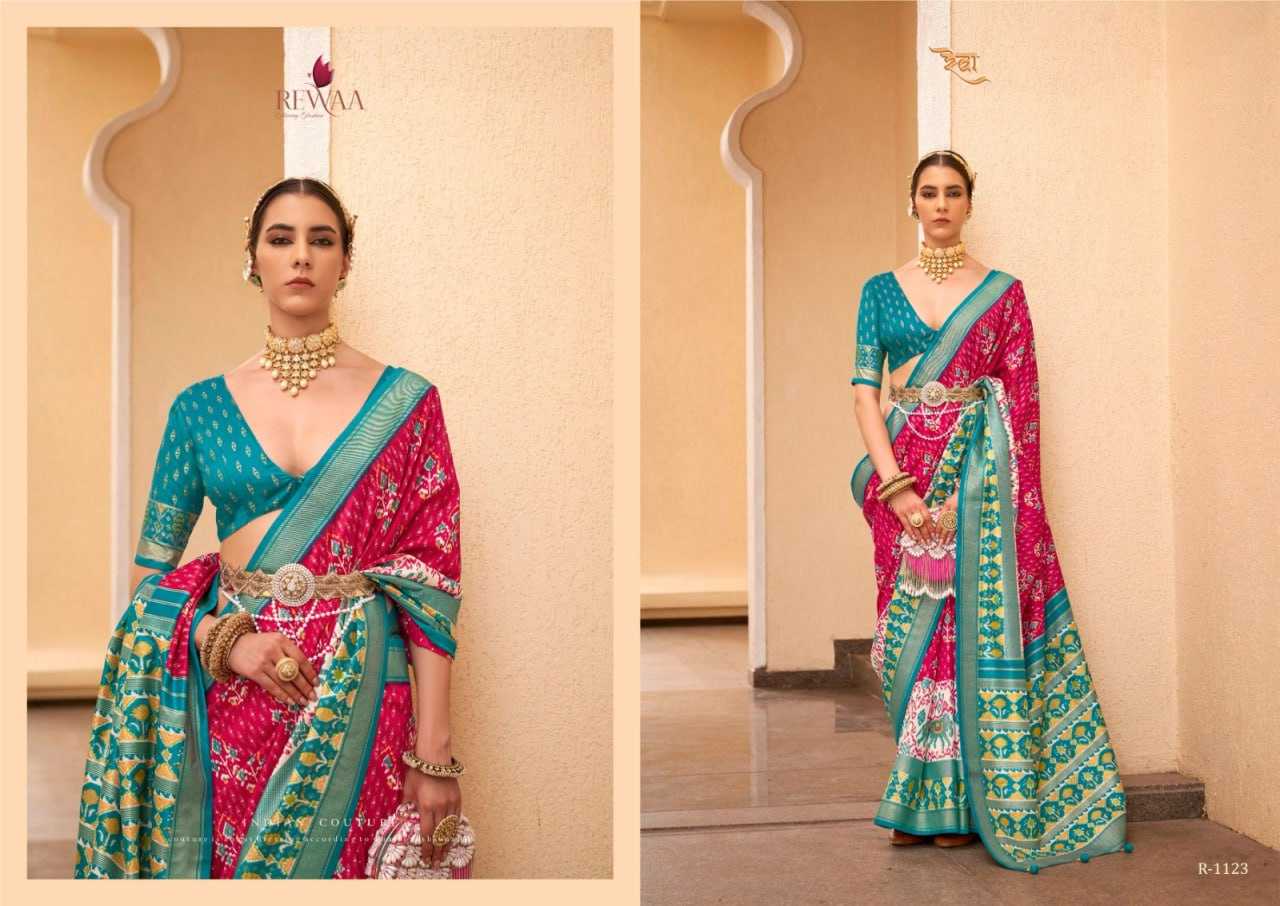 YNF VISCOSE SILK KESH113 Patola Hit Series CLOTHING BRANDS WHOLESALE REWAA SAREES MANUFACTURER