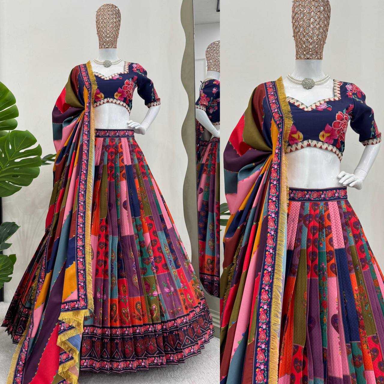 YNF AMERICAN SILKRIN162 309 LEHENGAS WHOLESALE WEDDING DESIGNER SILK LEHENGAS WITH DUPATTA AND BLOUSE MANUFACTURE- Kapda Export