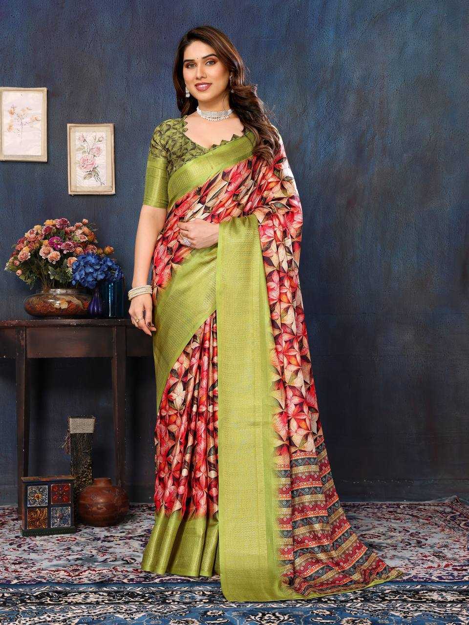 YNF BANARASI SOFT SILK KESH245 RNF12 SAREES WHOLESALE BANARASI SILK PRINTED SILK COTTON SILK SAREES MANUFACTURER- Kapda Export