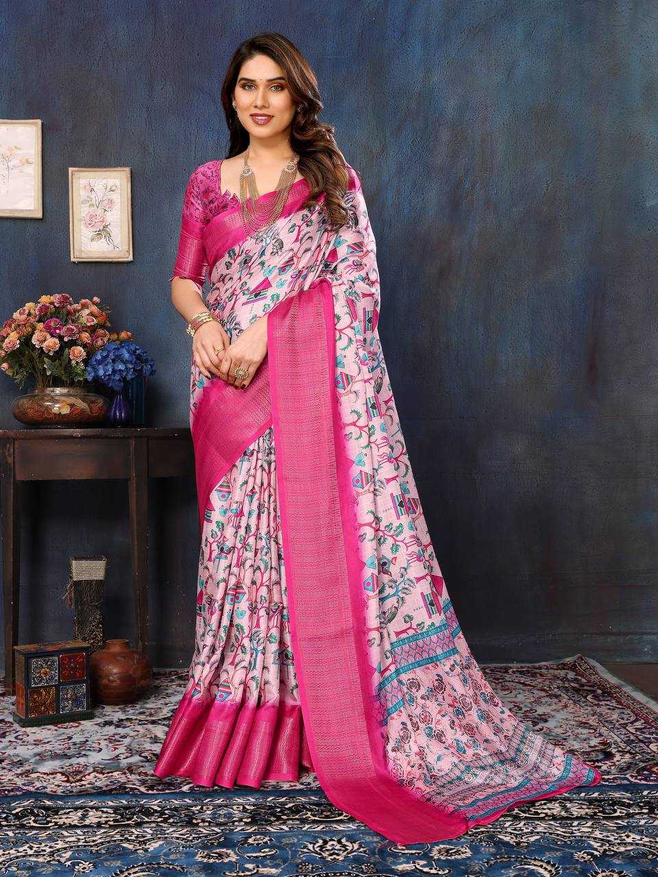 YNF BANARASI SOFT SILK KESH245 RNF12 SAREES WHOLESALE BANARASI SILK PRINTED SILK COTTON SILK SAREES MANUFACTURER- Kapda Export