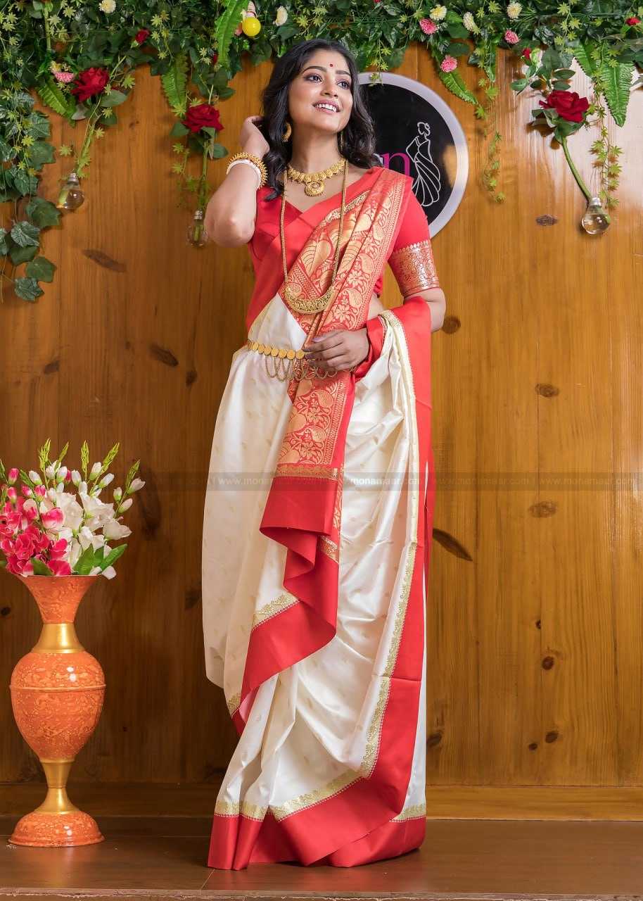 YNF BANARASI SOFT SILK RIN132 156 SILK SAEES WHOLESALE BANARASI SILK WHITE SILK TRADITIONAL SAREES MANUFACTURER- Kapda Export