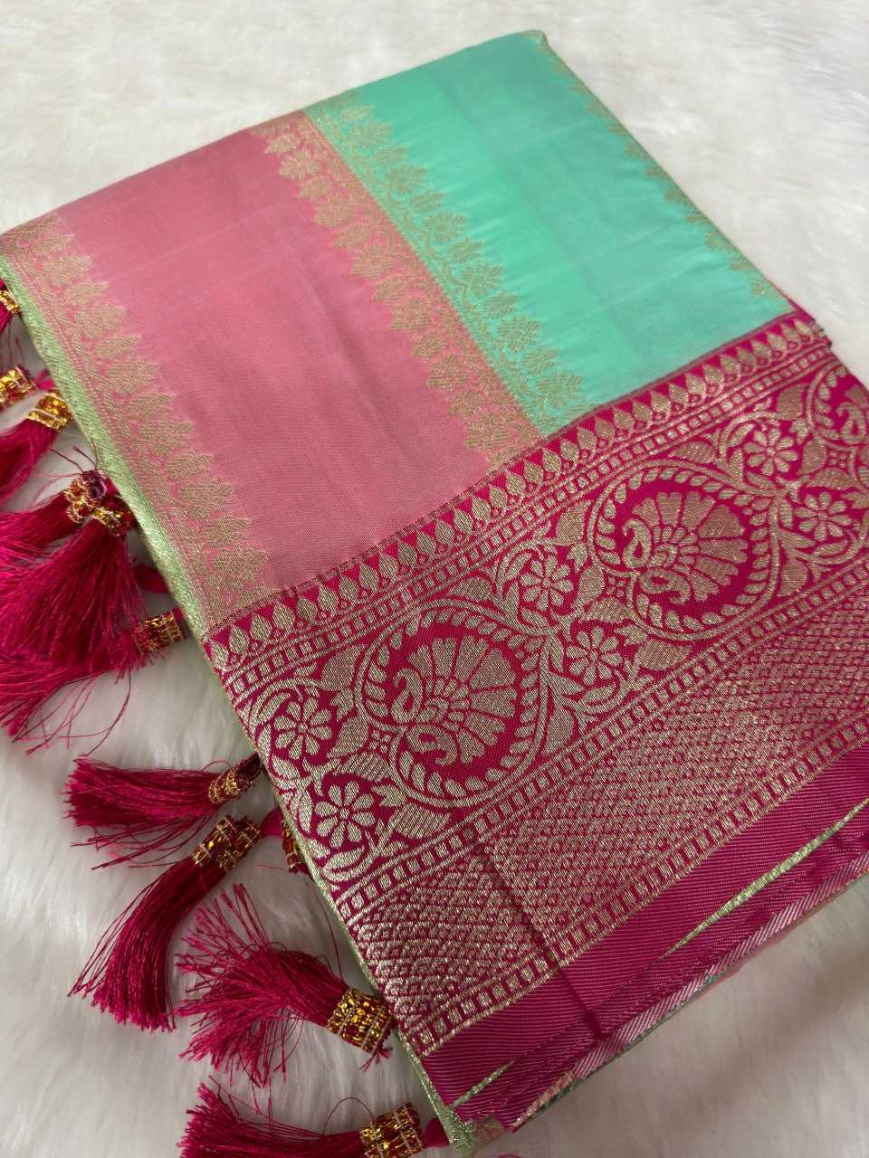 YNF BANARASI SOFT SILK RIN150 Muti Colour SILK SAEES WHOLESALE TRADITIONAL BANARAS SOFT SILK SAREES FOR WEDDING MANUFACTURER- Kapda Export