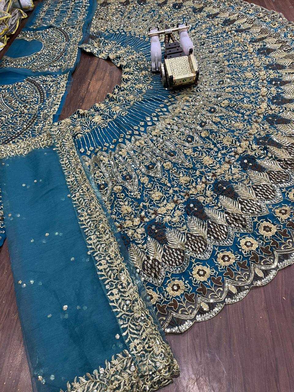 YNF BUTTERFIY NET RIN108 1693 LEHENGAS WHOLESALE WEDDING EMBROIDERED NET DESIGNER LEHENGAS MANUFACTURER- Kapda Export