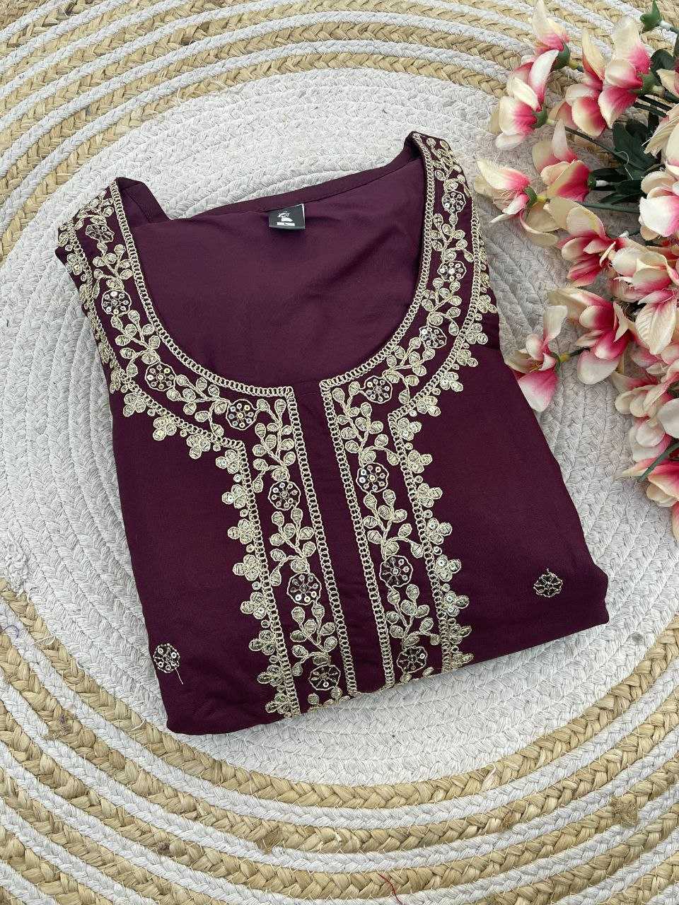 YNF CHANDERI COTTON RIN174 RUSHITA SUITS & DRESSES WHOLESALE CHANDERI  EMBROIDERY LADIES SUITS MANUFACTURE- Kapda Export